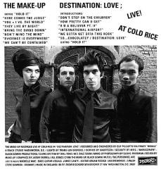 Make Up 1st LP back cover